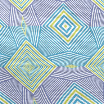 Colorful Modern Polygonal Pongee