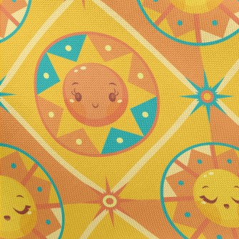 Cute Cartoon Sun Pongee