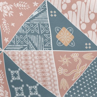 Beautiful Batik Pattern Pongee