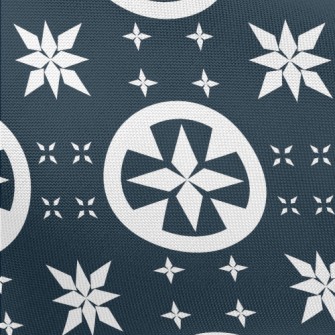 Star Pattern And Circle Pongee
