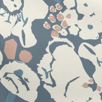 Abstract Modern Flowers Pongee