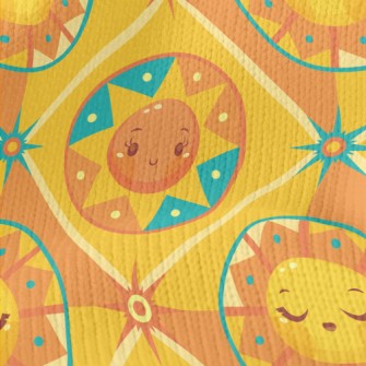Cute Cartoon Sun Stretch Jersey