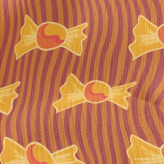Orange Halloween Candy Stretch Jersey