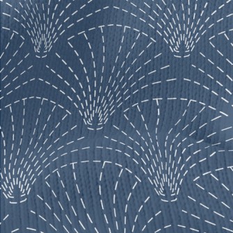 Traditional Sashiko Embroidery Stretch Jersey