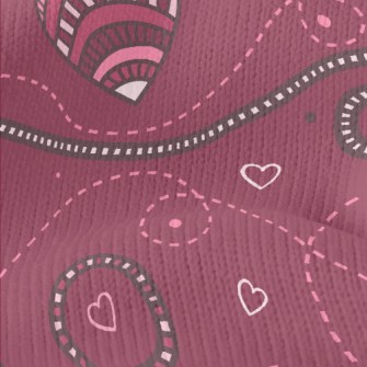 Line Love And Dotted Line Stretch Jersey