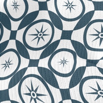 Compass And Intersecting Circl Stretch Jersey