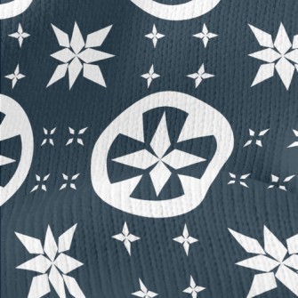 Star Pattern And Circle Stretch Jersey