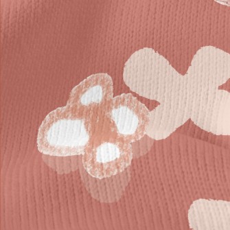 Hand Drawn Small Flower Doodle Stretch Jersey