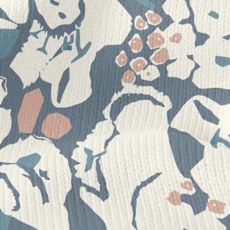 Abstract Modern Flowers Stretch Jersey