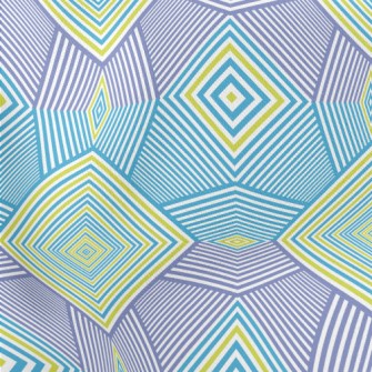 Colorful Modern Polygonal Lightweight Cotton Poplin