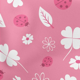 Clover And Ladybug Lightweight Cotton Poplin