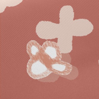 Hand Drawn Small Flower Doodle Midweight Cotton Poplin