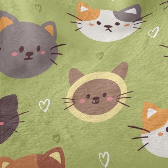 Round And Cute Cats Minky