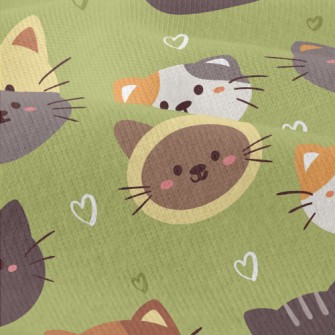 Round And Cute Cats Modern Jersey