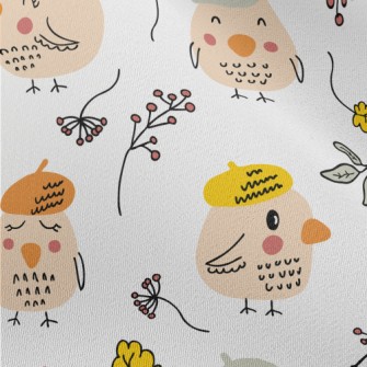 Bird Wearing A Beret Chiffon