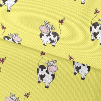 American Cartoon Cow Waterproof Oxford