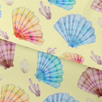Brightly Colored Shells Waterproof Oxford