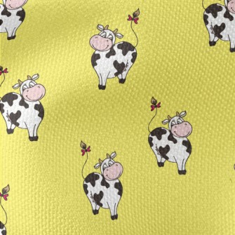 American Cartoon Cow Waterproof Canvas