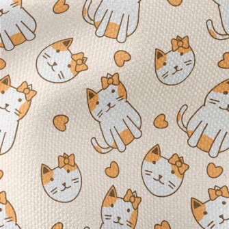 Cat With A Bow Waterproof Canvas