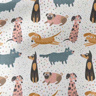 American Style Silly Dog Waterproof Canvas