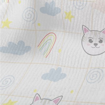 Big-eyed Cat And Rainbow Terry