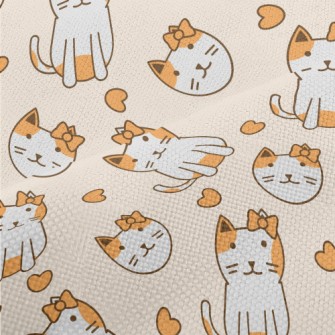 Cat With A Bow Performance Linen