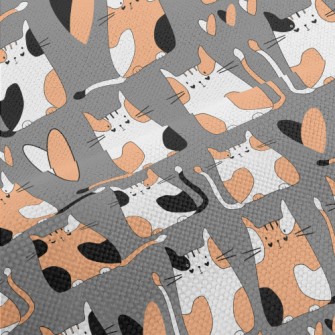 Colored Cat And Love Performance Linen