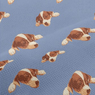Realistic Hand Drawn Dog Performance Linen