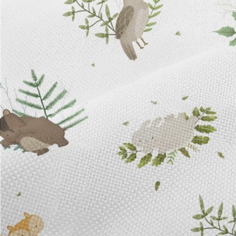 Picture Book Style Cute Animal Performance Linen