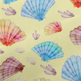 Brightly Colored Shells Performance Linen