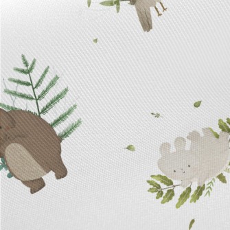 Picture Book Style Cute Animal Twill