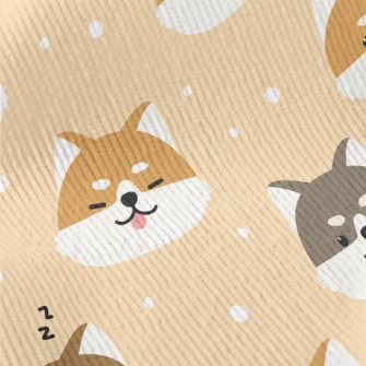Naughty Thick Eyebrow Shiba In Standard Corduroy