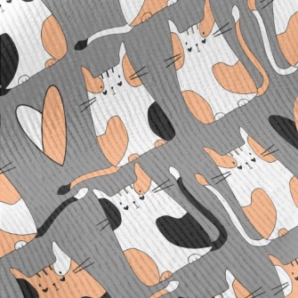 Colored Cat And Love Standard Corduroy
