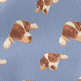 Realistic Hand Drawn Dog Standard Corduroy