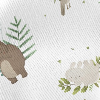 Picture Book Style Cute Animal Standard Corduroy