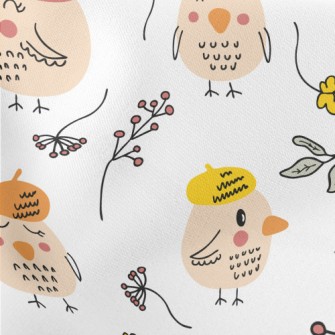 Bird Wearing A Beret Stretch Ponte