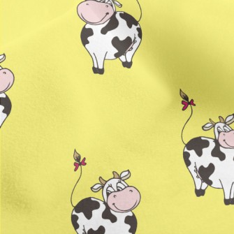 American Cartoon Cow Micro Fleece