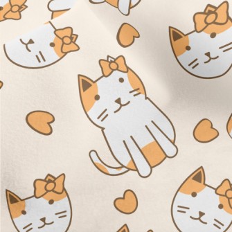 Cat With A Bow Micro Fleece