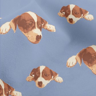Realistic Hand Drawn Dog Micro Fleece