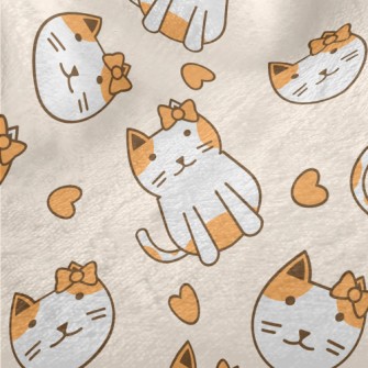 Cat With A Bow Minky