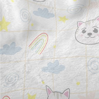 Big-eyed Cat And Rainbow Minky