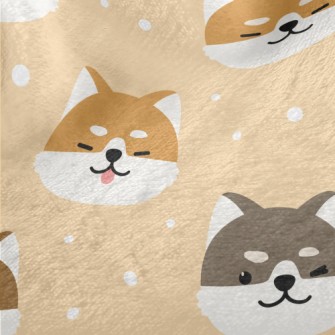 Naughty Thick Eyebrow Shiba In Minky