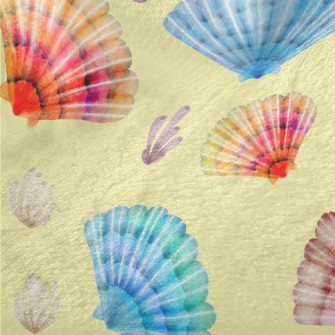 Brightly Colored Shells Minky