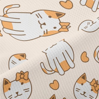 Cat With A Bow Piqué