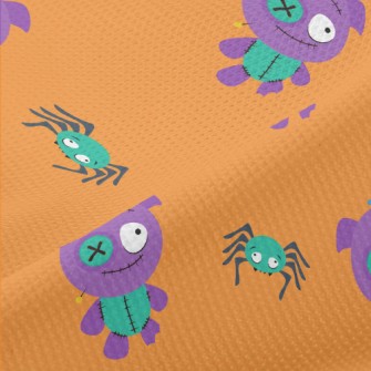 Voodoo Doll And Spider Piqué