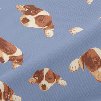 Realistic Hand Drawn Dog Piqué