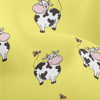 American Cartoon Cow Lightweight Performance Linen