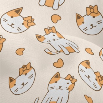 Cat With A Bow Lightweight Performance Linen