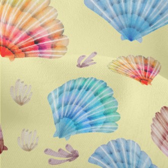 Brightly Colored Shells Lightweight Performance Linen