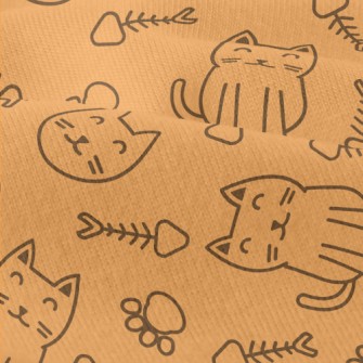 Simple Lines Cute Cat Modern Jersey